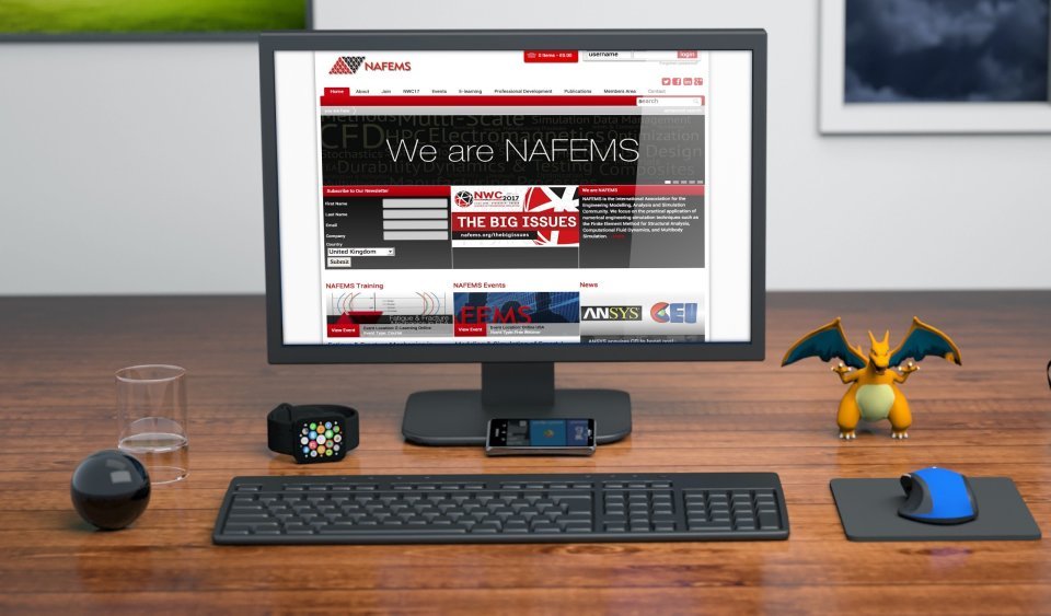 Easy Edit Website Design for NAFEMS who are based in Scotland