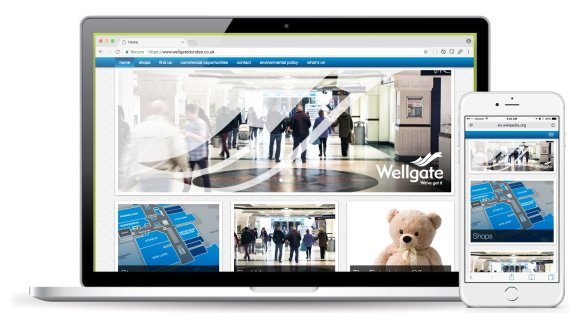 Responsive Shopping Centre Web Design - Wellgate Shopping Centre, Dundee